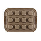Alternate image 2 for Anolon&reg; Advanced 12-Cup Nonstick Muffin Pan in Bronze