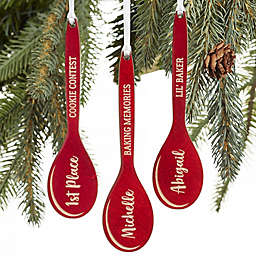 Best Chef Personalized Wooden Spoon Christmas Ornament