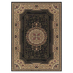 Concord Global Chateau 3-Foot 11-Inch x 5-Foot 5-Inch Rug in Black