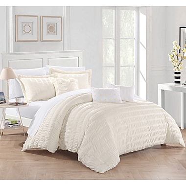 Dazza 6-Piece Queen Comforter Set in Beige. View a larger version of this product image.