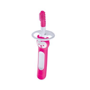 MAM Brushy the Bear Massaging Toothbrush in Pink. View a larger version of this product image.