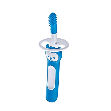 MAM Brushy the Bear Massaging Toothbrush in Blue. View a larger version of this product image.