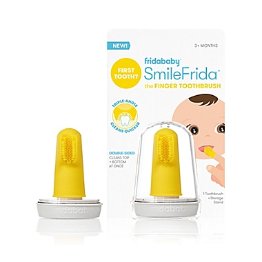 Fridababy SmileFrida The Finger Toothbrush in Yellow. View a larger version of this product image.