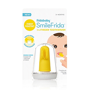 Fridababy SmileFrida The Finger Toothbrush in Yellow. View a larger version of this product image.