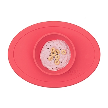 ezpz&trade; Tiny Bowl Placemat in Coral. View a larger version of this product image.