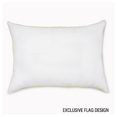 Calvin Klein® Luxury Flag Back/Stomach Sleeper Pillow in White | Bed Bath &  Beyond