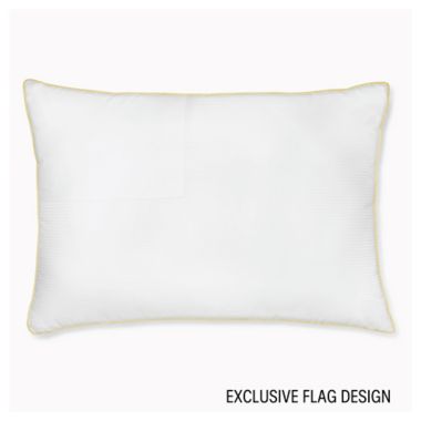 Calvin Klein® Luxury Flag Side Sleeper Pillow in White | Bed Bath & Beyond