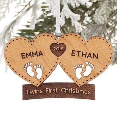 twins first christmas ornament 2018