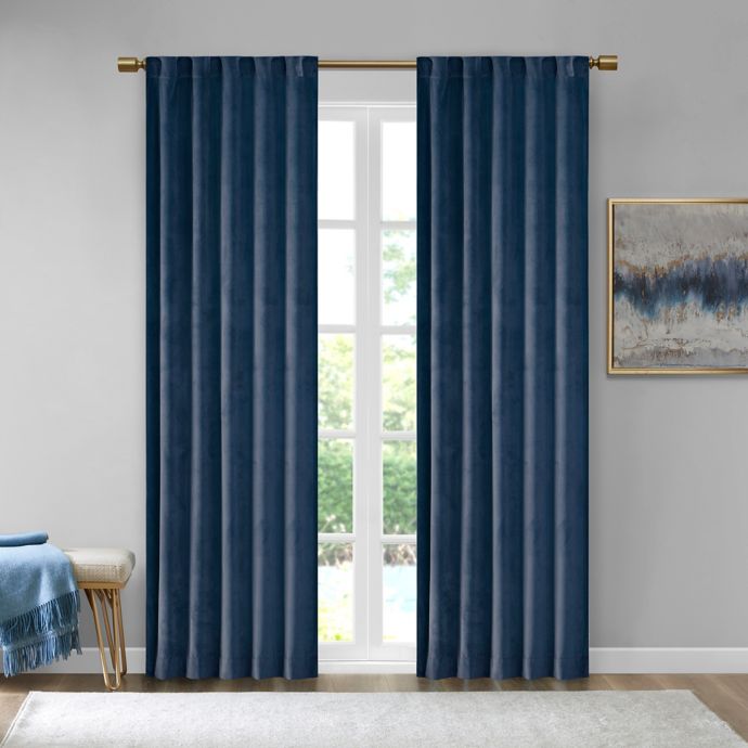 510 Design Colt Velvet Rod Pocket Room Darkening Window Curtain