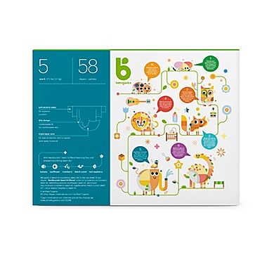 Babyganics&reg; 58-Count Size 5 Ultra Absorbent Diapers. View a larger version of this product image.