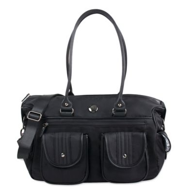 Oioi Large Travel Sized Diaper Bag in Black