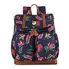 Alternate image 0 for OiOi Australian Floral Backpack Diaper Bag in Navy
