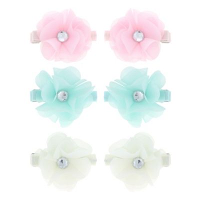 jeweled flower hair clip