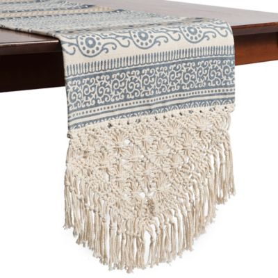 Geo Macrame Table Runner | Bed Bath 