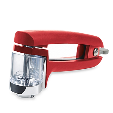 OXO Good Grips&reg; Cherry and Olive Pitter in Red. View a larger version of this product image.
