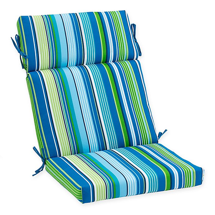 Destination Summer Stripe Outdoor High, Bed Bath And Beyond Patio Chair Cushions
