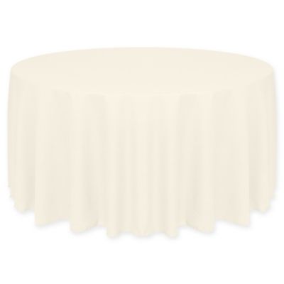 cream oval tablecloth