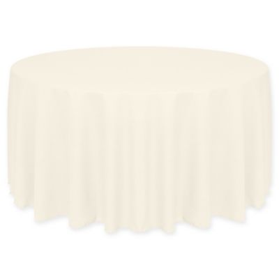 cream oval tablecloth