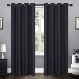Loha 96-Inch Grommet Window Curtain Panels in Peacoat (Set of 2)