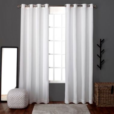 Loha 63-Inch Grommet Window Curtain Panels in Winter White (Set of 2). View a larger version of this product image.