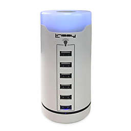 LINSAY Smart 6 USB Charger Charging Station LED Touch Multi-Color Lamp Desktop