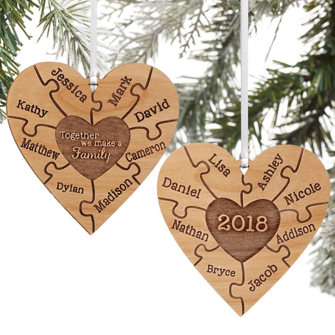 Together We Make A Family Personalized 2Sided Ornament