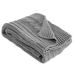 Burt's Bees Baby® Organic Cotton Cable Knit Blanket in Heather Grey