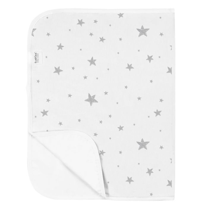 Kushies® Star Print Changing Pad Liner in Grey | Bed Bath and Beyond Canada