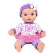 New Adventures Little Darlings 11-Inch Baby Kisses Doll in Purple