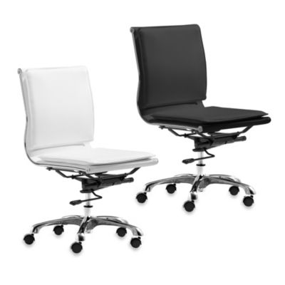 Black Zuo Lider Plus Armless Office Chair