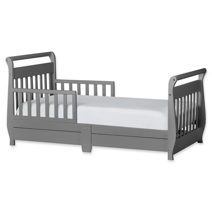Dream On Me Sleigh Toddler Bed With Storage Drawer Bed Bath Beyond
