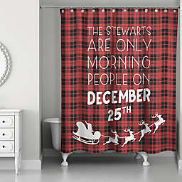 Designs Direct December 25th 71-Inch x 74-Inch Shower Curtain
