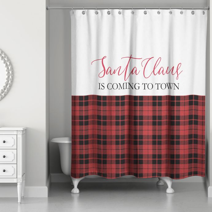 Designs Direct Santa Claus Is Coming To Town 71 Inch X 74 Inch