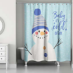 Snowman Shower Curtain Bed Bath Beyond, Snow Time Country Snowman Shower Curtain