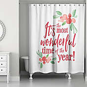 Wonderful Time of the Year 71-Inch x 74-Inch Shower Curtain