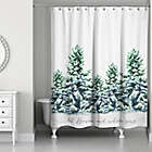 Alternate image 0 for Designs Direct Snowy Winter Forest Shower Curtain