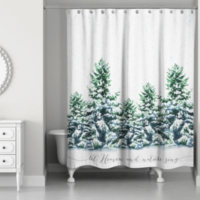 Details about   Winter Snow Landscape Snowy Railway Fabric Shower Curtain Set Bathroom Decor 72" 