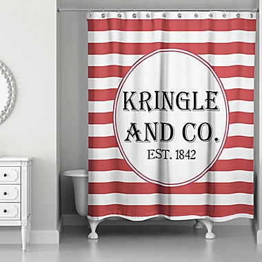 Designs Direct Kringle and Co. Christmas Shower Curtain. View a larger version of this product image.
