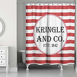 Designs Direct Kringle and Co. Christmas Shower Curtain