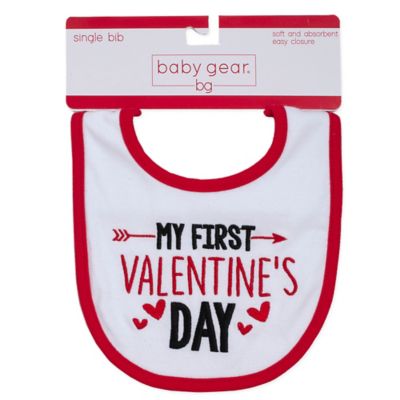 my first valentine's day bib