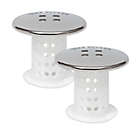 Alternate image 0 for TubShroom&trade; 2-Pack Drain Hair Catcher in Chrome/Clear