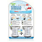 Alternate image 1 for TubShroom&trade; 2-Pack Drain Hair Catcher in Chrome/Clear