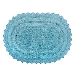 Design Imports Reversible Crochet 21'' x 32'' Round Bath Mat
