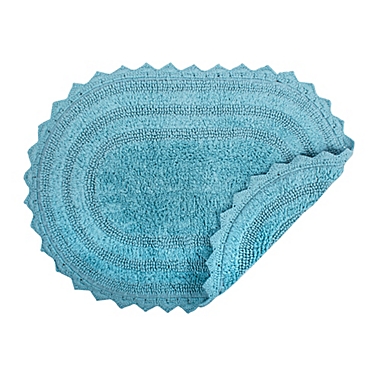Design Imports Reversible Crochet 21&#39;&#39; x 32&#39;&#39; Round Bath Mat. View a larger version of this product image.