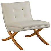 INK+IVY&trade; Wynn Faux Leather Upholstered Lounge Chair in White