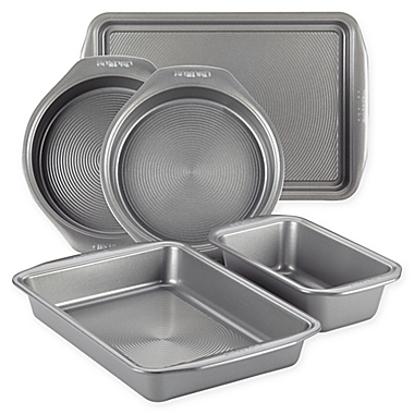 Circulon&reg; Non-Stick 5-Piece Bakeware Set in Grey. View a larger version of this product image.