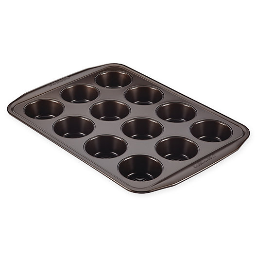 Alternate image 1 for Circulon® Nonstick 12-Cup Muffin Pan in Chocolate