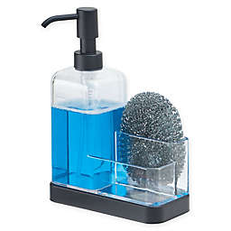 iDesign® Forma Soap Pump with Sponge Caddy in Matte Black