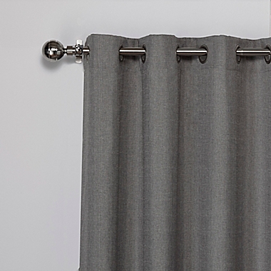 Loha 63-Inch Grommet Window Curtain Panels in Black (Set of 2). View a larger version of this product image.