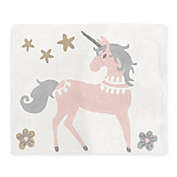 Sweet Jojo Designs&reg; Unicorn 30&quot; x 36&quot; Accent Rug in Pink/Grey